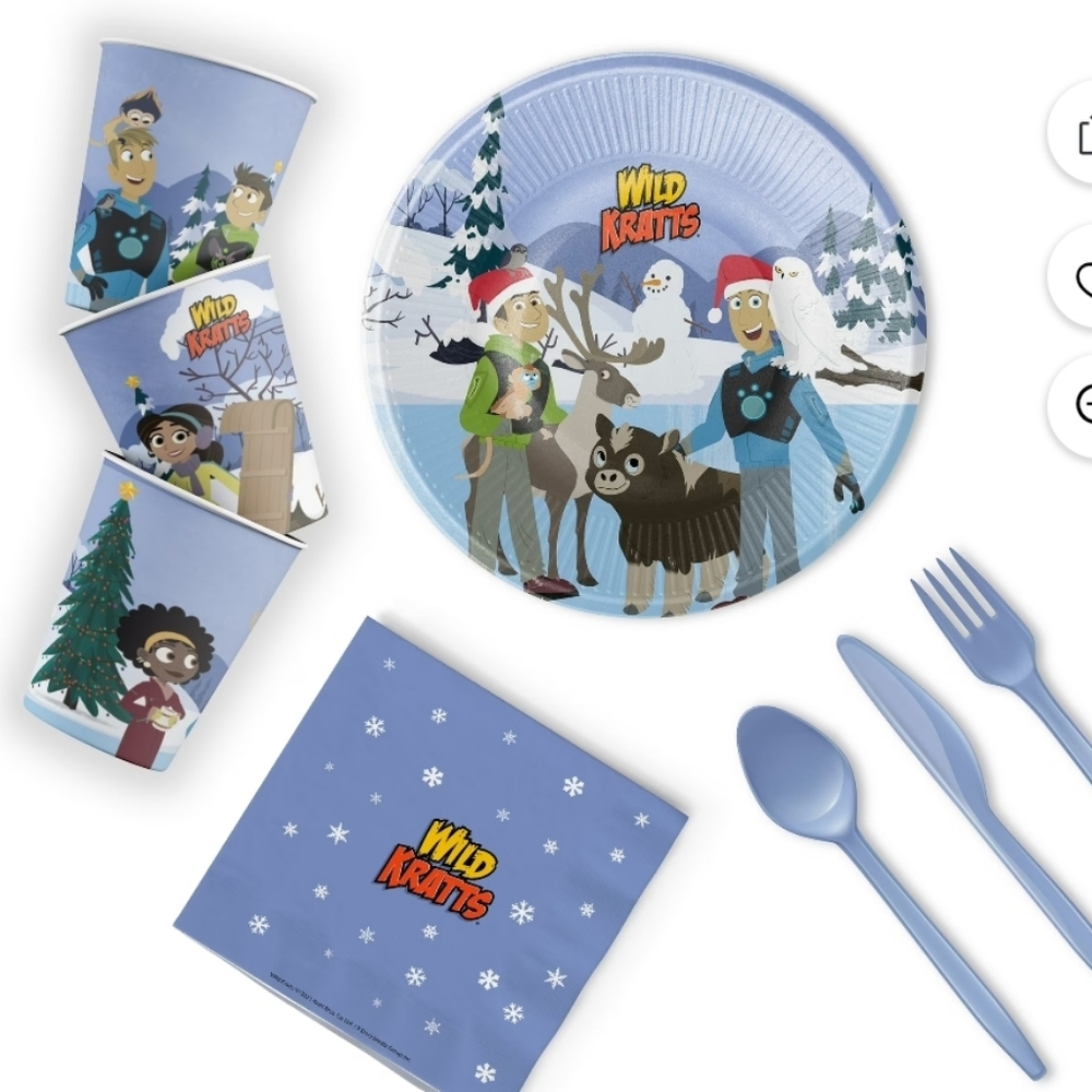 Wild Kratts Partyware Bundle (Serves 12)
